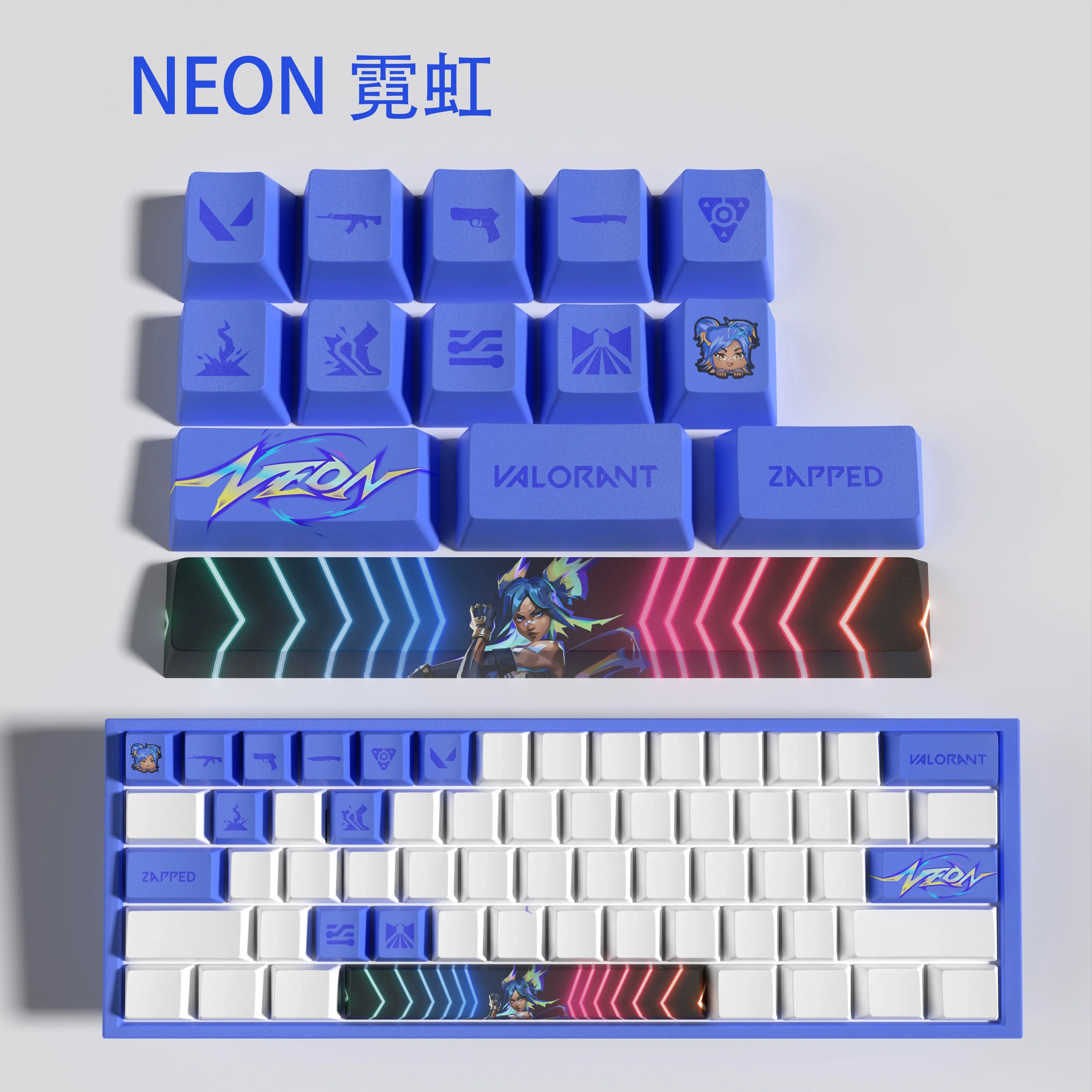 Sova New design Valorant keycaps  OEM Profile 14keys MINI SET PBT dye sub keycaps