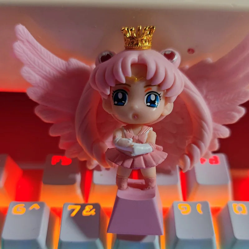 Handmade Customized PBT Keycaps Personality Mechanical Keyboard Keycap Beautiful Girl Cartoon Anime Modeling Keycaps ESC Key