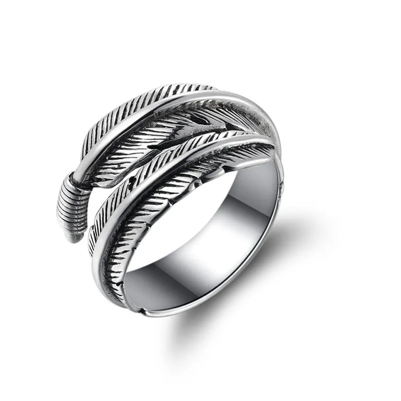 Retro Domineering Ethnic Style Fire-Breathing Dragon Ring Men\\'s Charm Open Ring Punk Motorcycle Rider Jewelry Accessories