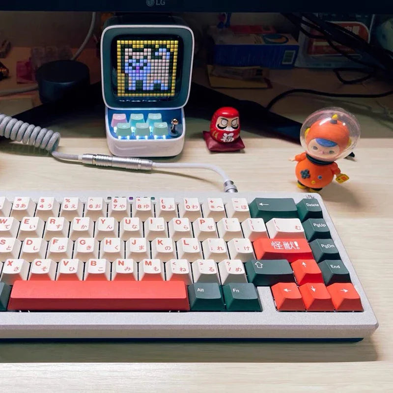 1 Set GMK Kaiju Keycaps PBT Dye Sublimation Key Caps Cherry Profile Keycap With ISO Enter 6U 6.5U 7U Spacebar