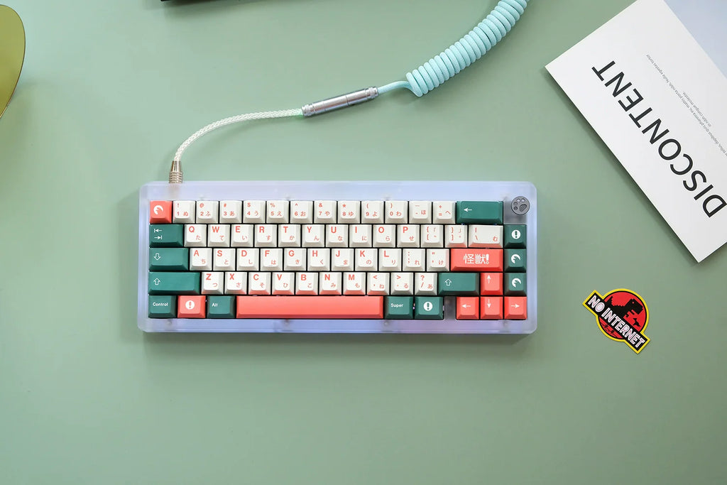 1 Set GMK Kaiju Keycaps PBT Dye Sublimation Key Caps Cherry Profile Keycap With ISO Enter 6U 6.5U 7U Spacebar