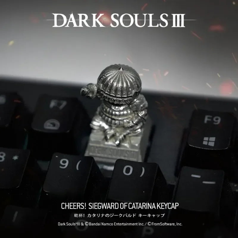 Artisan Keycaps Dark Souls SIEGMEYER OF CATARINA Keyboard Personalized Character Keycaps Aluminum Plated Alloy Cool Gaming Gifts