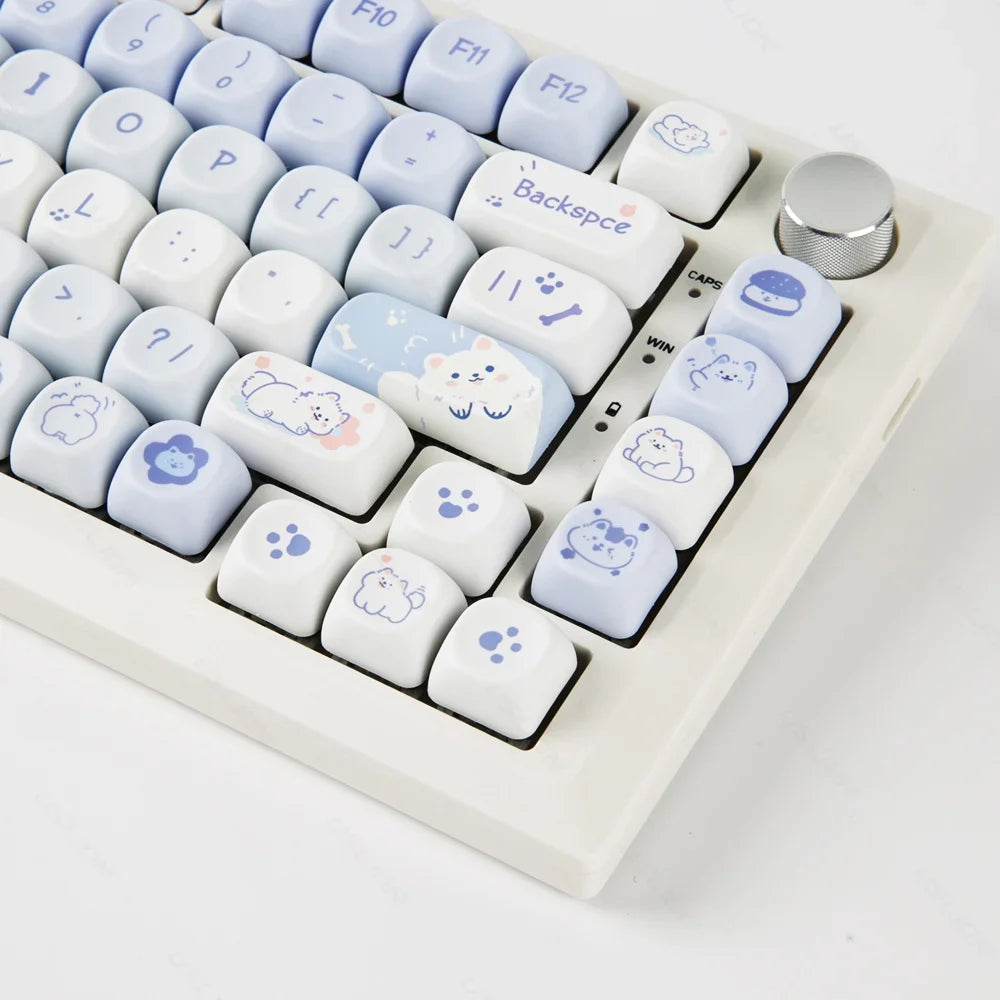 95/132 Keys Cartoon Keycaps PBT Hakimi Dog Cats Keycap MOA Profile Dye Sublimation Keycap For Mechanical Gaming Keyboard