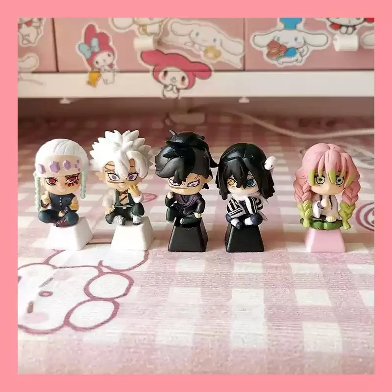 1pcs Demon Slayer Personalized Keycaps Mechanical Keyboard Resin Transparent Single Anime Key Cap Cute Mi Douzi Charcoal Jiro