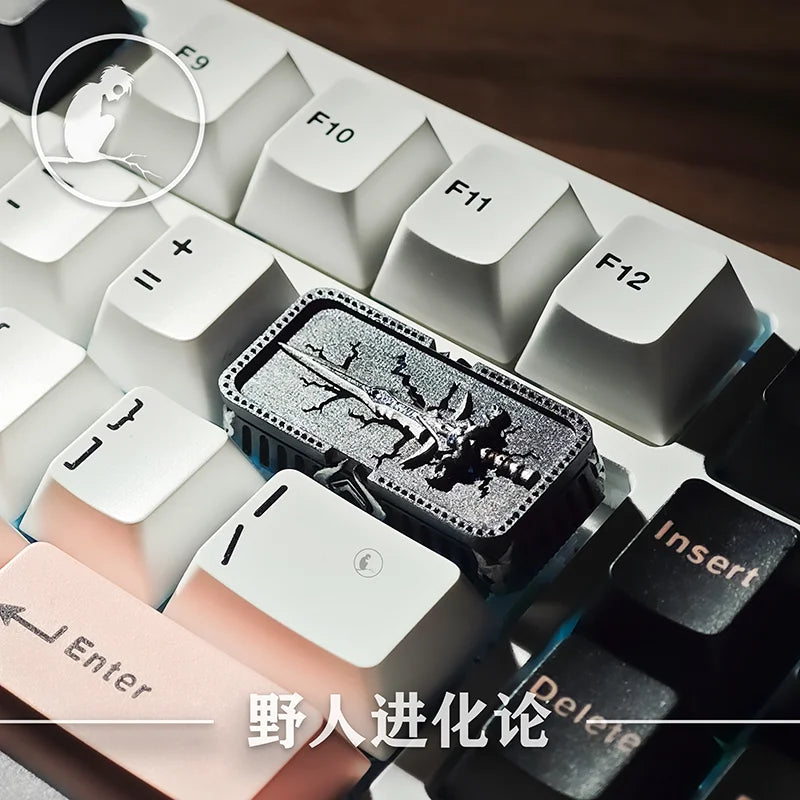 Warcraft Theme Keycap Frostmourne Keycaps Handmade Resin Backlit Key Cap MX Switch Customized Mechanical Keyboard  Accessories