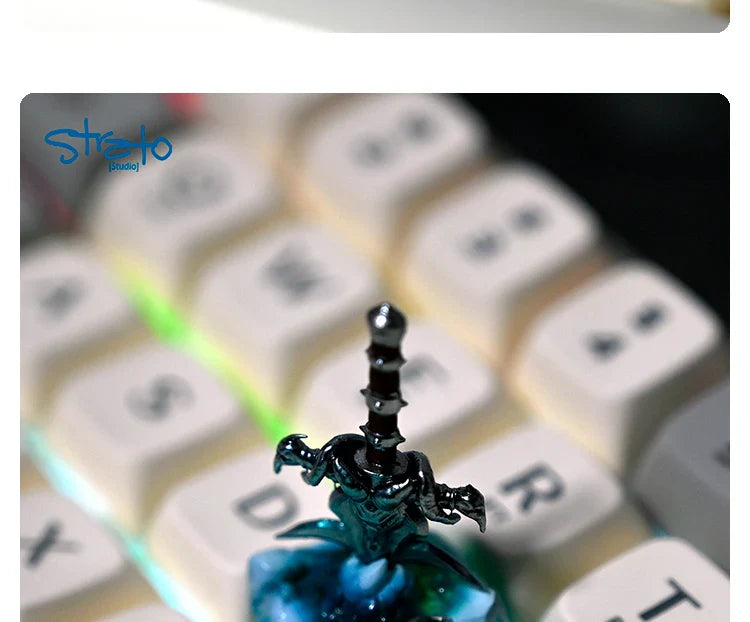 1Pc Mechanical Keyboard Keycaps OEM Height 3d Printed Personalized Resin Keycaps Wrath Of Frost The Lich King Game Key Cap Gifts