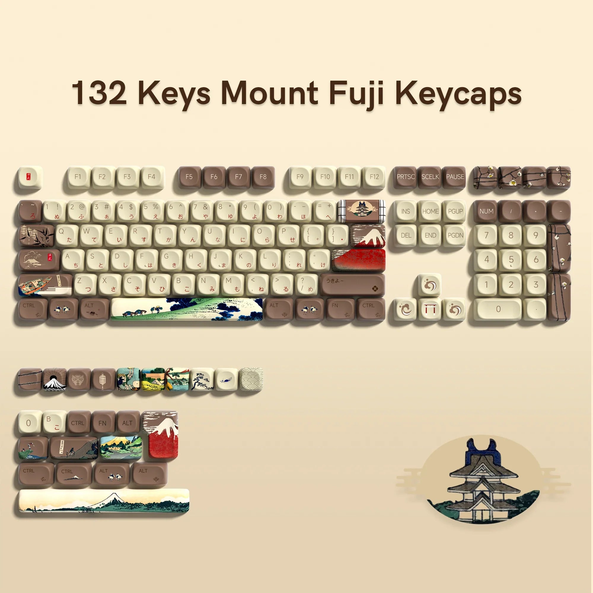 143 Keys Pink Cherry MOA Profile PBT Keycaps Customs Dye Sub Key caps for 61/87/104 Cherry MX Switch Gaming Mechanical Keyboard