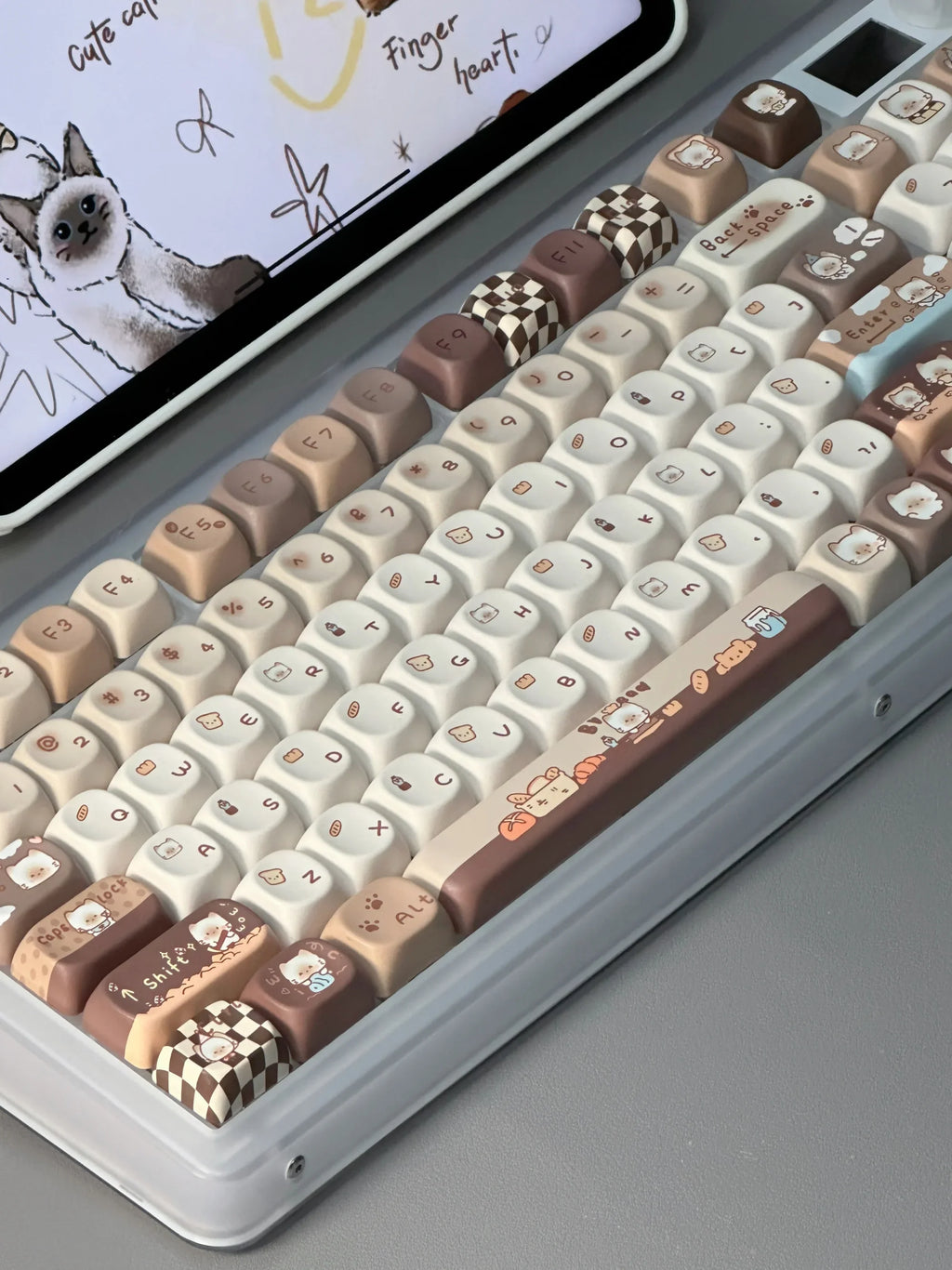 Keycap class moa keycap mechanical keyboard custom keyboard keycap cute round key bluetooth key