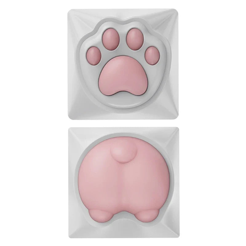 3D Soft Silicone Paw Keycap for Mechanical Keyboards and Colorful Keyboards Keycaps Supplies Sublimation Caps
