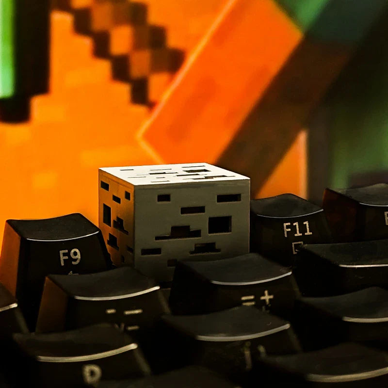My World Mineral Keycaps Original Design Transparent Mechanical Keyboard Keycaps Personalized Customization 3D Artisan Keycaps