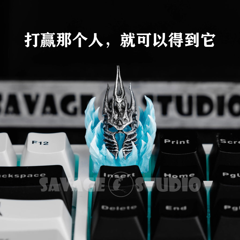 Anime Keycaps World of Warcraft Helmet of Dominion Translucent Key Caps Mechanical Keyboard Caps Korean Keycap PC Gamer Gifts