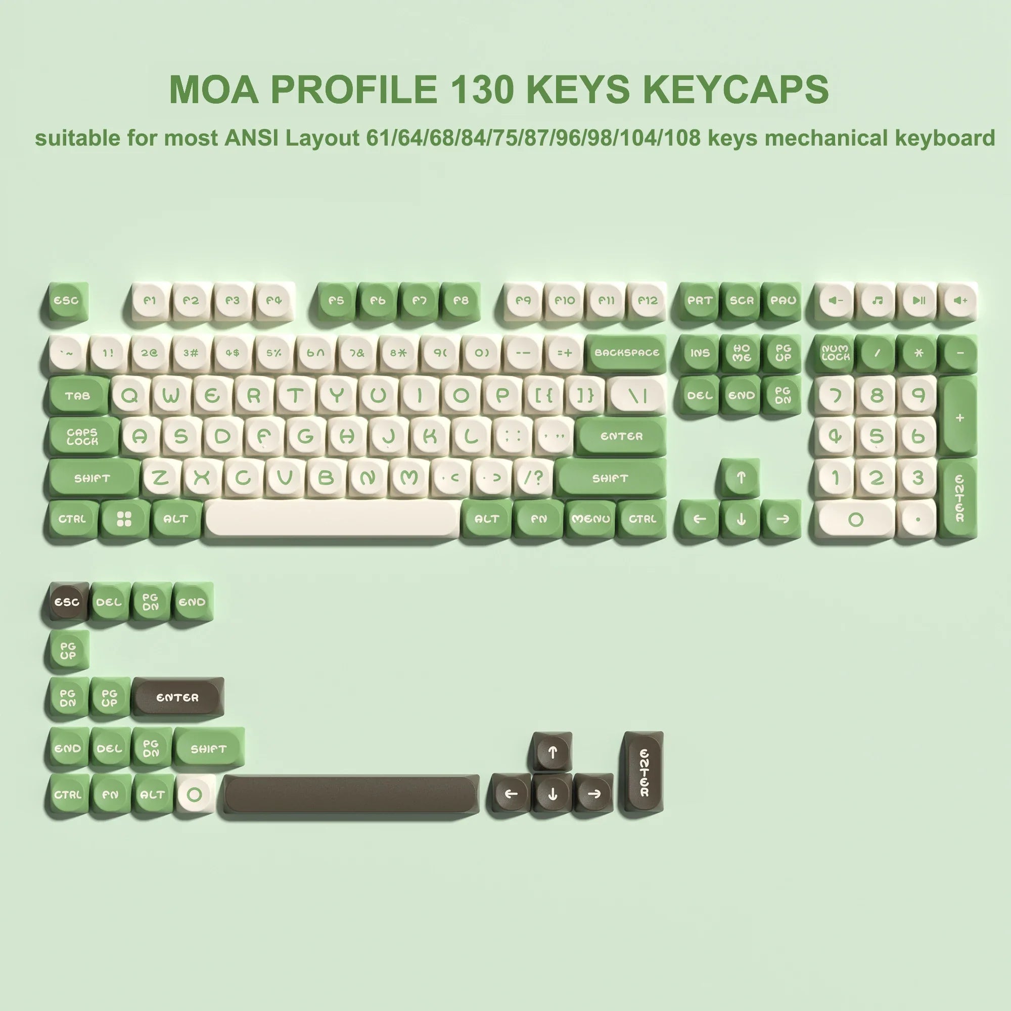 143 Keys Pink Cherry MOA Profile PBT Keycaps Customs Dye Sub Key caps for 61/87/104 Cherry MX Switch Gaming Mechanical Keyboard