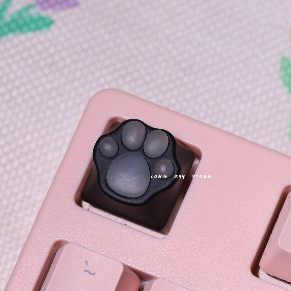 Pink Cute Cartoon Silicone Keycap Personality Soft Feel Cat DIY Artisan Cat Paws Pad Keyboard KeyCaps For Cherry MX Switches