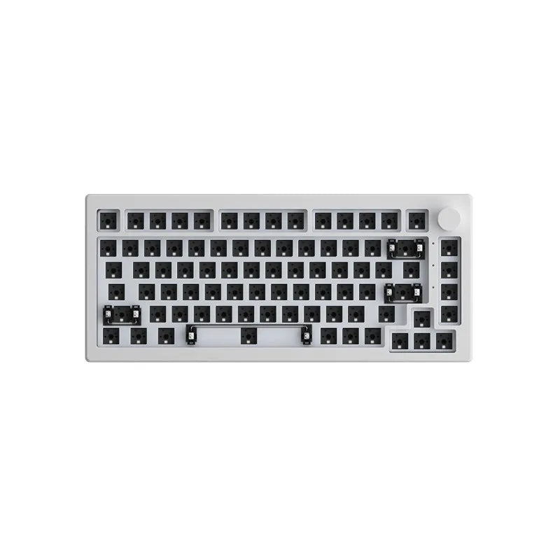 Akko 5075S VIA Kit 75% Barebone Keyboard Kit Custom Mechanical Gaming Keyboard RGB ANSI/ISO 3/5-Pin Hot-swappable Gasket Mounted