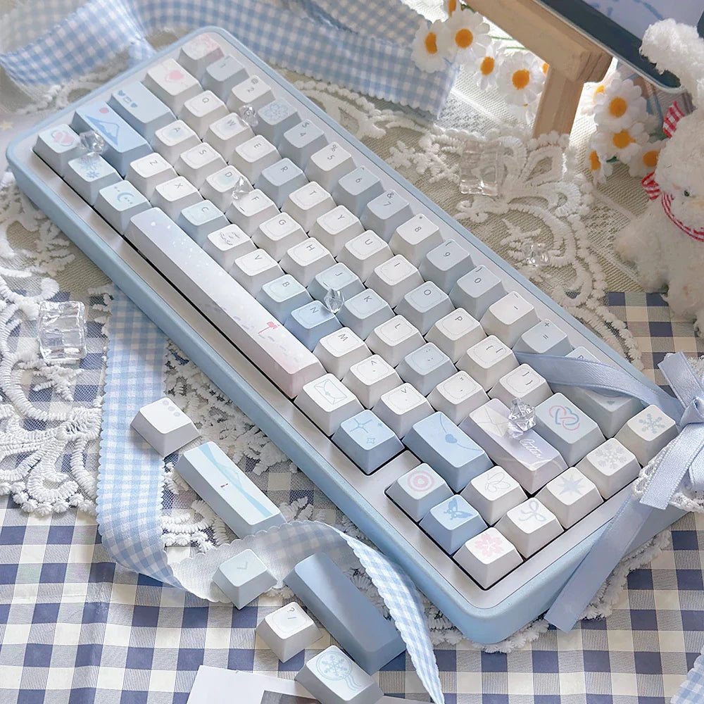 95 Keys Cherry Profile PBT Keycaps Love Letter Theme Key Caps for Gaming Mechanical Keyboard 61/64/68/75/84Keys GMK67 AULA F75
