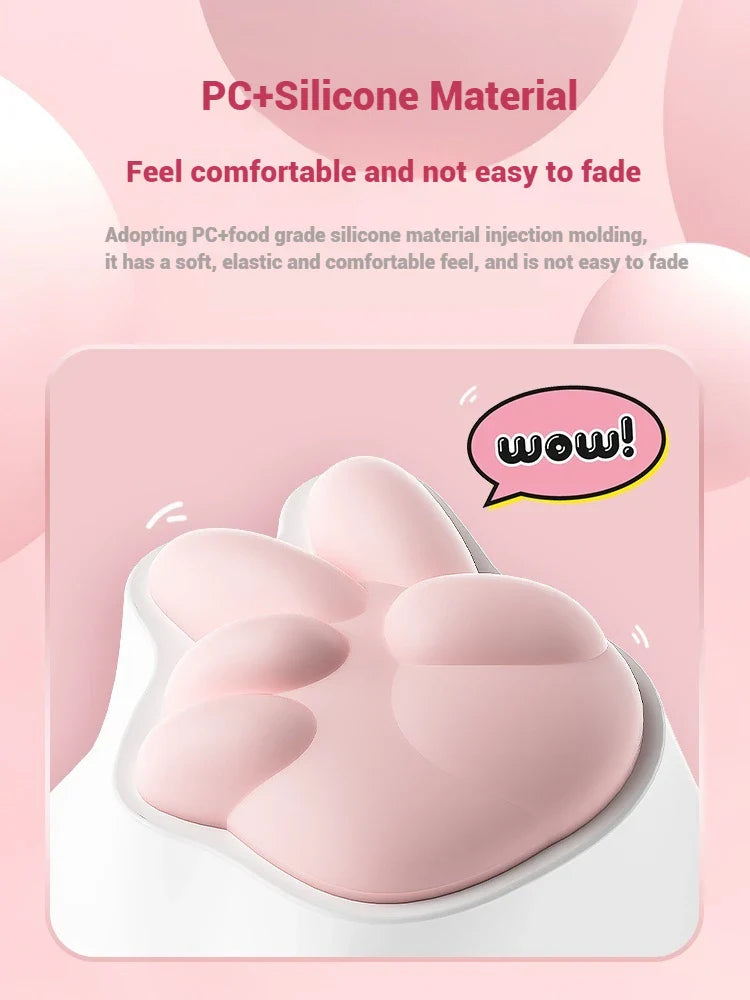 AKKO Keycap Soft Cute Cat Claw Rock Paper Scissors Like Kawaii Keycaps PC Silicone OEM Height ABS Material Girl Custom Key Caps