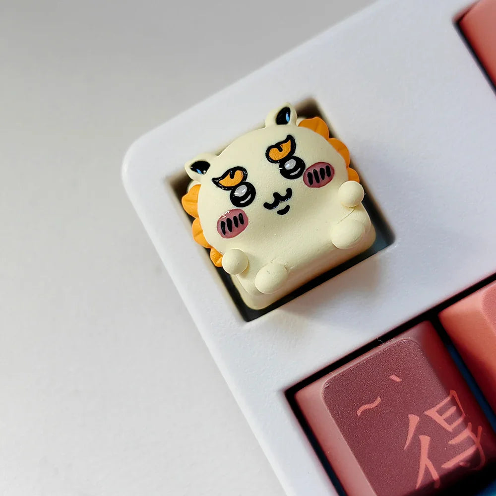 Mechanical Keyboard 1pcs Keycaps Cute Girls Cute Anime Personalized Keycaps Resin Materials Gaming Esports Customized Office