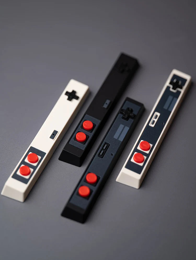 Retro Gamepad Keycap 6.25u spacebar Artisan Keycap ABS Material For MX switches for Gaming Mechanical keyboard Black White