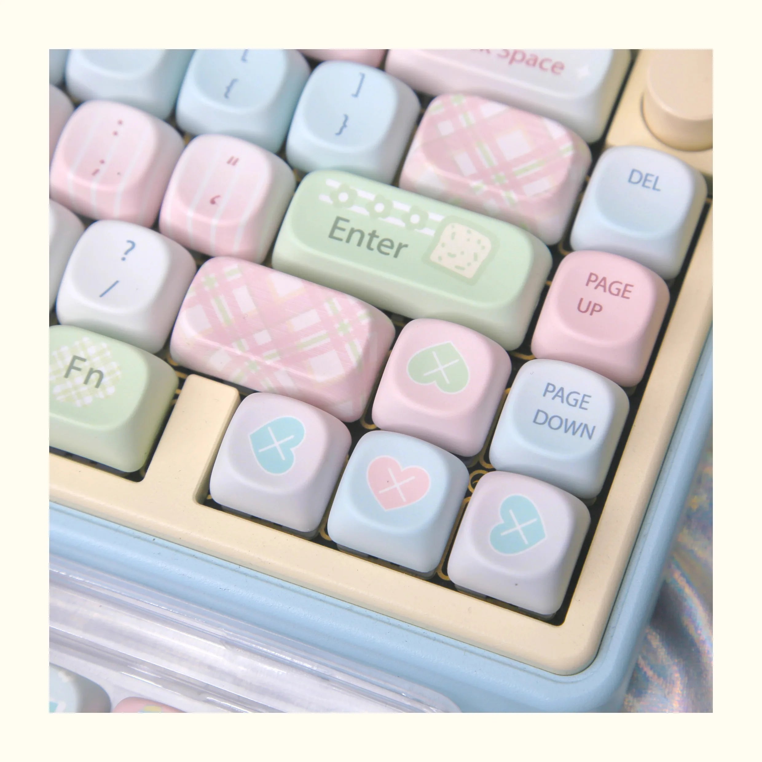 Mousse Mood Theme Keycap MOA Profile 131 Keys Cute Sweet Keycaps PBT Thermal Sublimation Macaron Color Mechanical Keyboard Cap