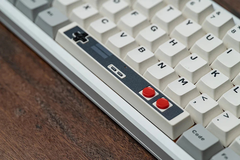 Retro Gamepad Keycap 6.25u spacebar Artisan Keycap ABS Material For MX switches for Gaming Mechanical keyboard Black White