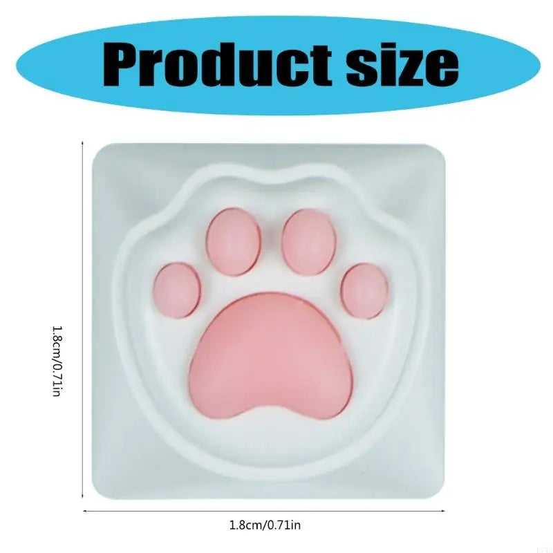 L74A Fun Keycaps for MX Mechanical Keyboards Animal Claw with Soft Silicone Pad Corrosion-Resistant Keycaps Accessories