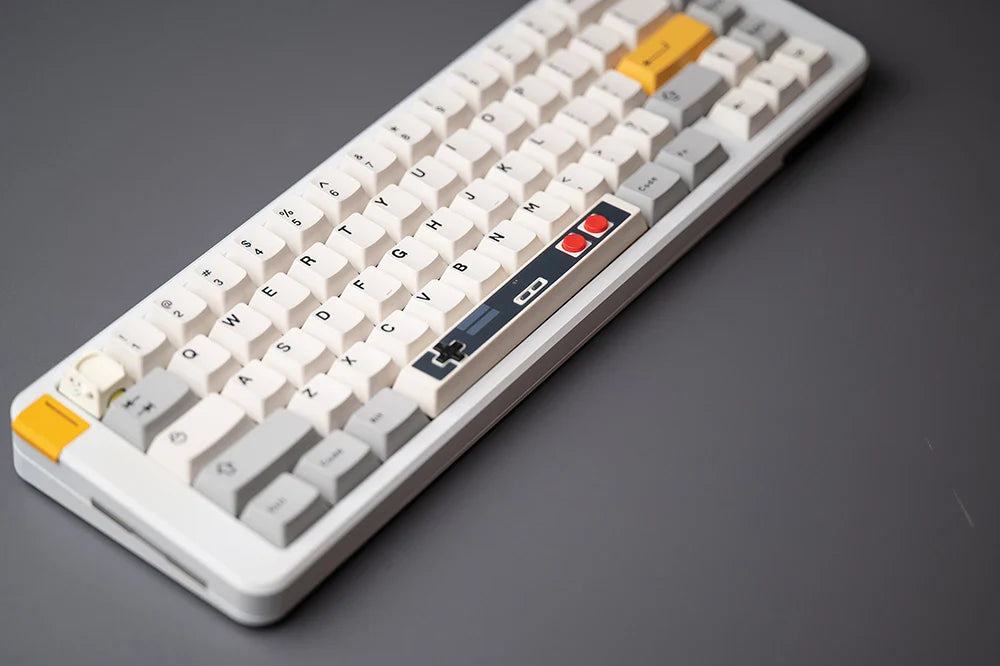 Retro Gamepad Keycap 6.25u spacebar Artisan Keycap ABS Material For MX switches for Gaming Mechanical keyboard Black White