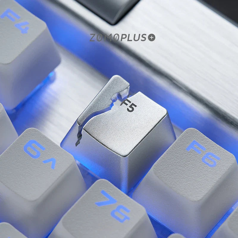 Broken F5 Keycap Customized Keyboard Metal Replacement Key for Keyboard Cross Axis Keyboard Creativity Split Page Refresh Keys