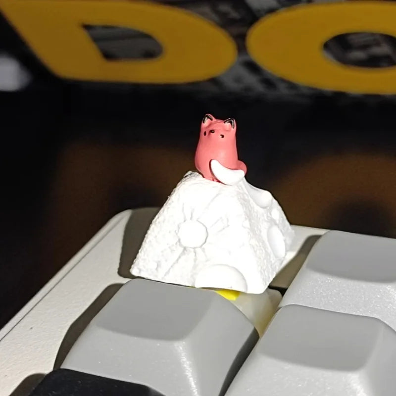 New Moon Fox Keycaps Little Prince Themed 1pcs Customized Creative Three-Dimensional Mechanical Keyboard Key Cap  Accessories
