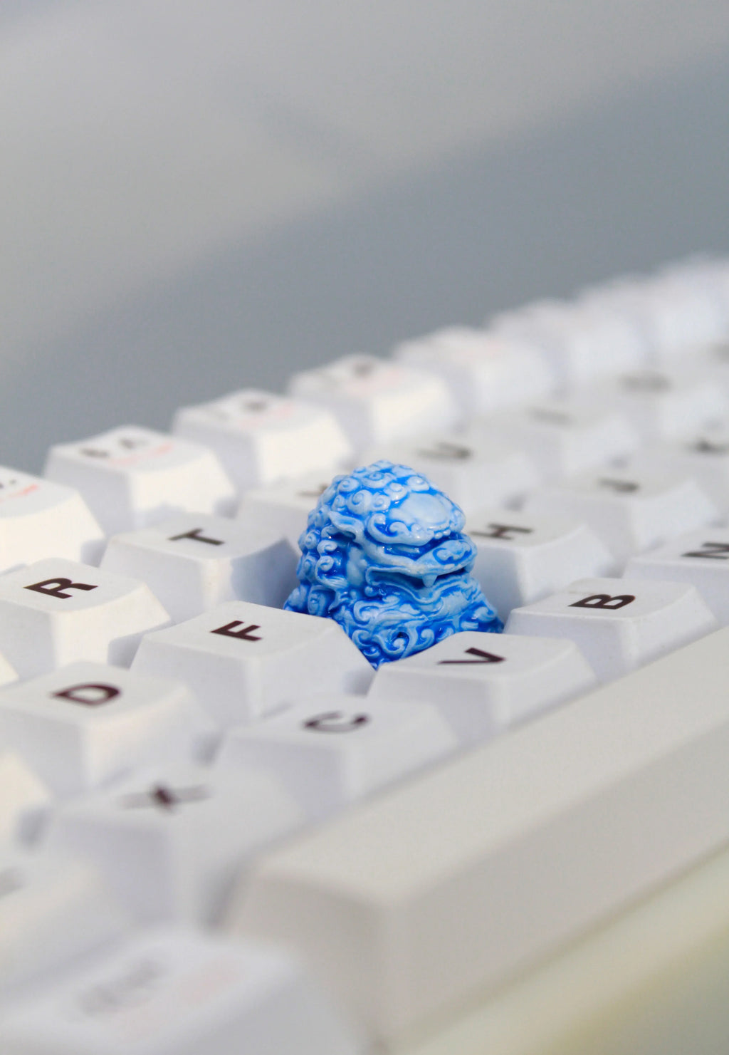 IDeal OEM Resin Keycaps Cherry MX Corss Switch Mechanical Keyboard No Backlit ESC F Zone Keycaps Lion Carved Customize Key Cap