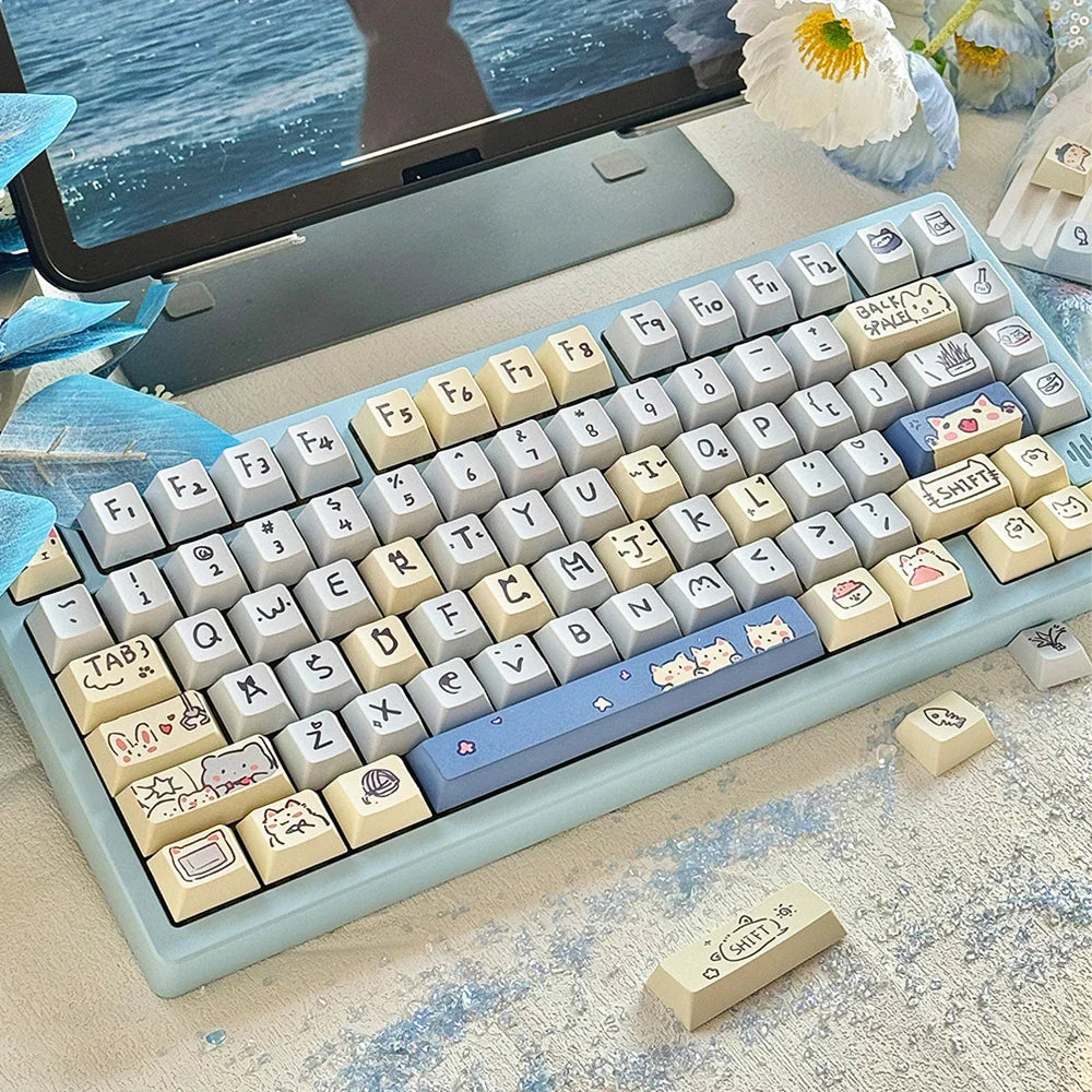 95 Keys Cherry Profile PBT Keycaps Love Letter Theme Key Caps for Gaming Mechanical Keyboard 61/64/68/75/84Keys GMK67 AULA F75