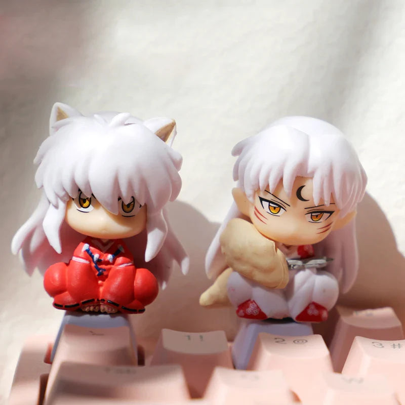 Anime Keycaps For DIY Cherry MX Switch Mechanical Keyboard Caps Cartoon Inuyasha Killing Pill Keycap Kawaii Pink R4 ESC Keycap