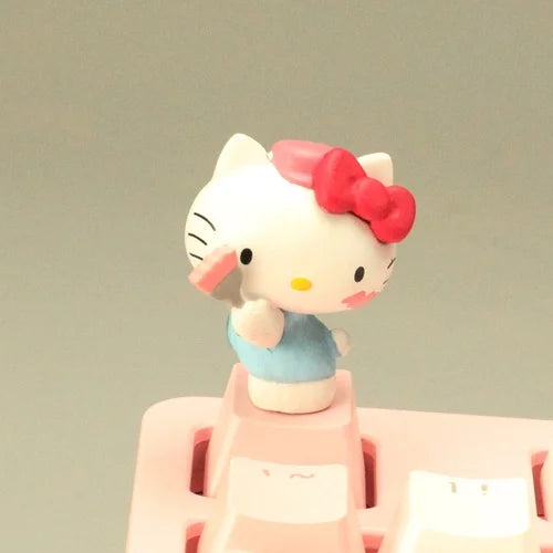 Diy Whitewasher Kitty Personalized Keycap Melody Cute Big Ear Dog R4 Mechanical Keyboard Keycap