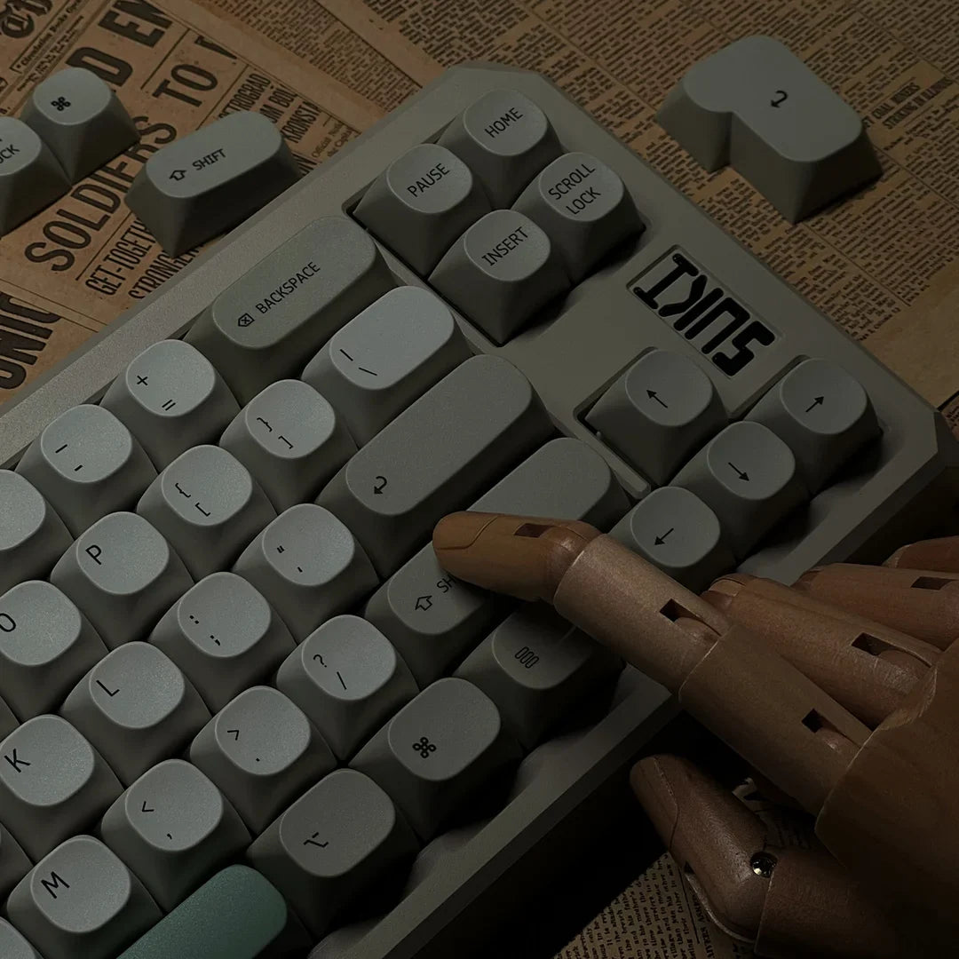 Idobao Retro MA Keycaps for MAC Keyboard Keycap PBT Original Design for Mechanical Keyboard Cherry MX Switches Simplism Key Caps