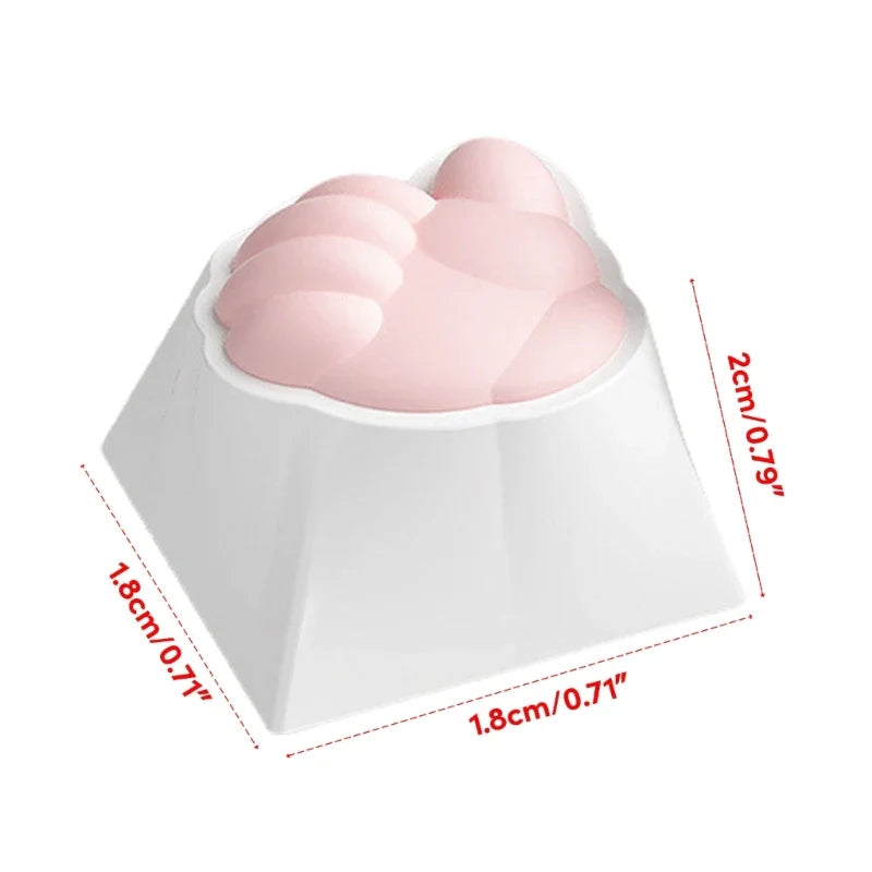 3D Claw Keycaps MX Structure Keycaps ABS+Silicone OEM Keys Caps Customizable Paw KeyCaps