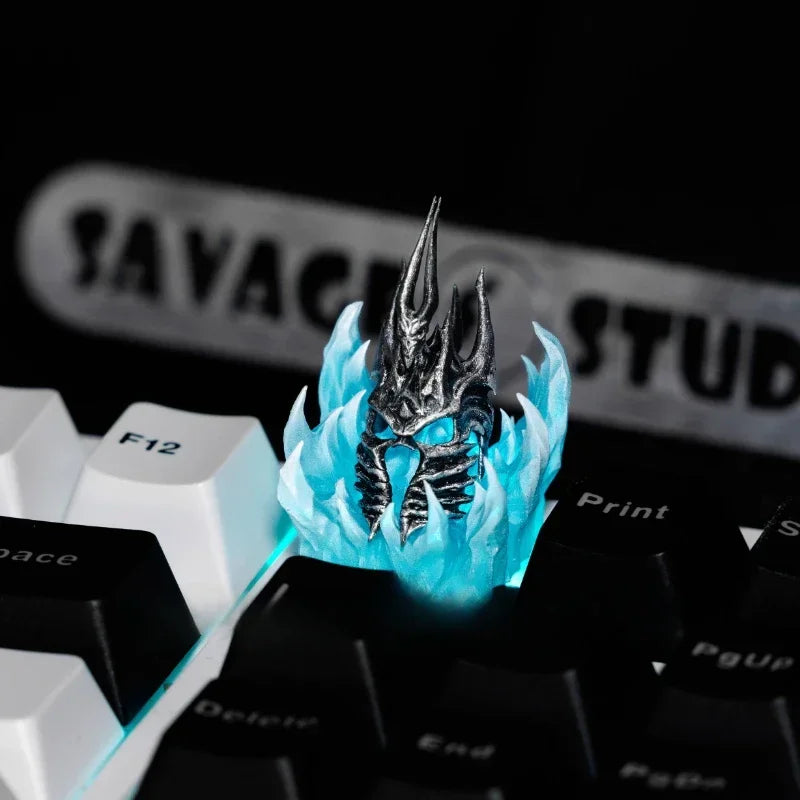 Anime Keycaps World of Warcraft Frostmourne Translucent Key Caps Mechanical Keyboard Caps Korean Keycap Game Peripheral Gifts