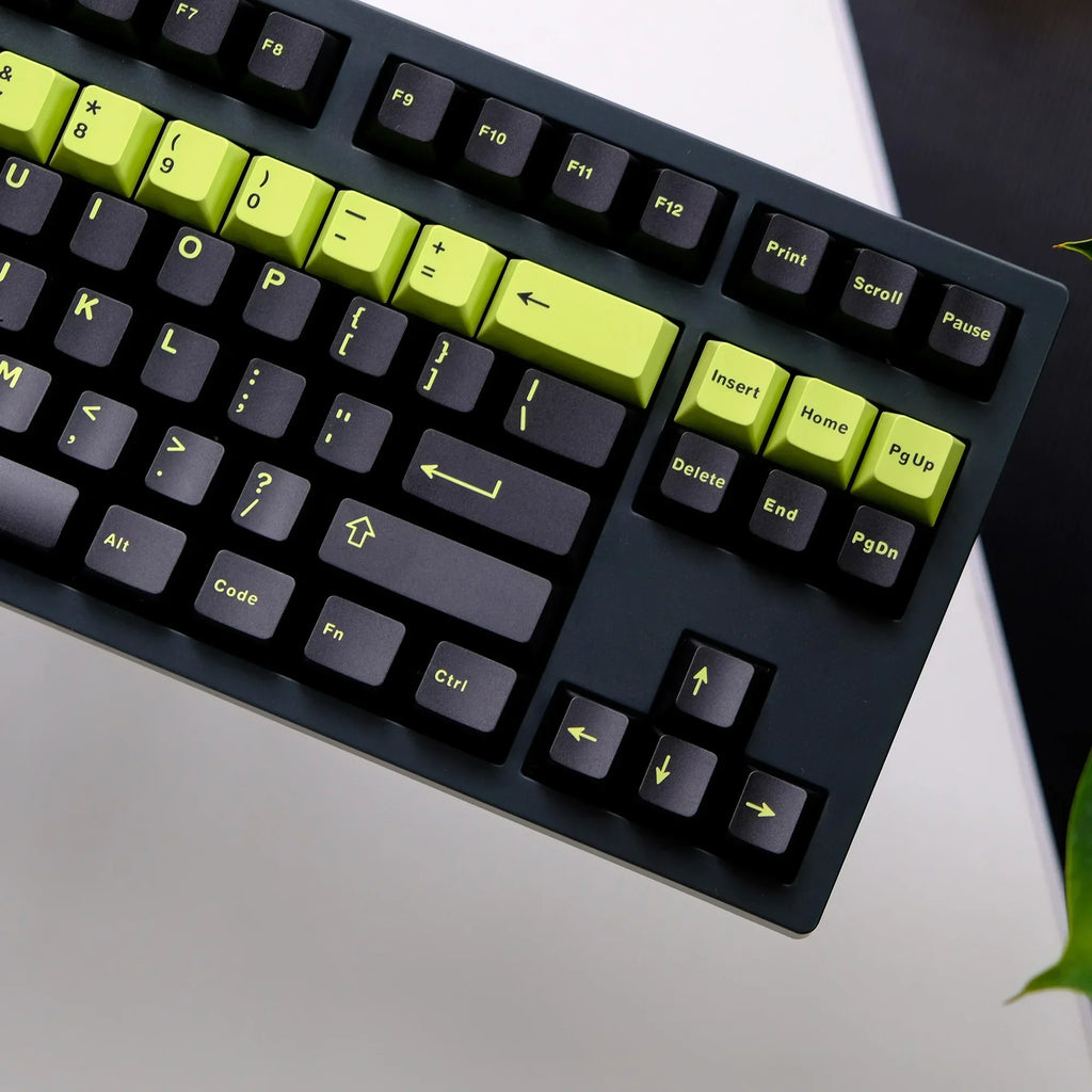 Cherry Profile 253 Keys Toxic Keycap Set Double Shot  Keycaps for Gateron MX Switches Mechanical Gamer Keyboard