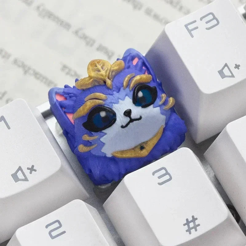 Anime Keycaps Cute Resin Keycap Cherry Profile Custom Artisan Keycaps for Mechanical Keyboard Key Caps Switch Opener Gamer Gifts