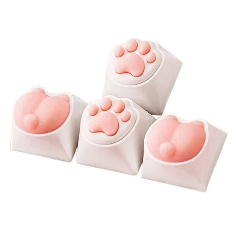 Cat Paws Corgi Buttock Keycap For Mechanical Keyboard ABS Animal Keycaps Key Cap Cherry Mx Switch Alice80 JJK84 IK75 PRO Etc