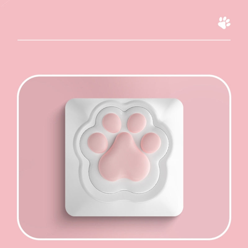 3D Soft Silicone ABS Cat Claw Base Keycap Compatibility for MX Structure Switches Mechanical Keyboards DIY Decoration