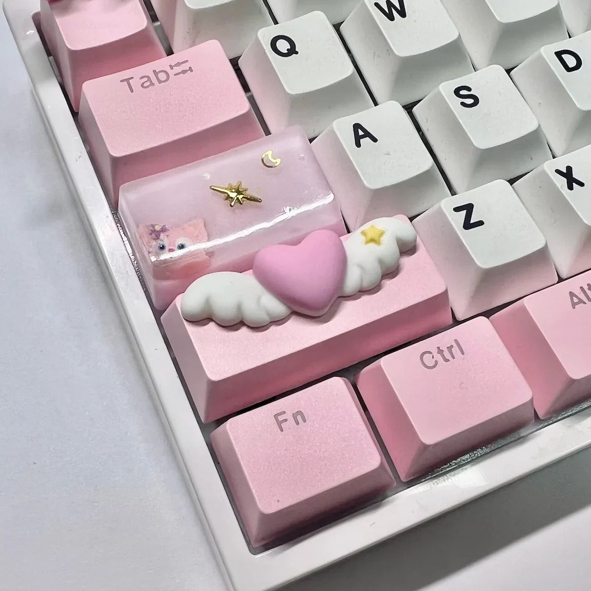 Shift/Enter Love Wings Personalized Keycap 2.25u Cross Axis Mechanical Keyboard Cute OEM Supplement Keycap