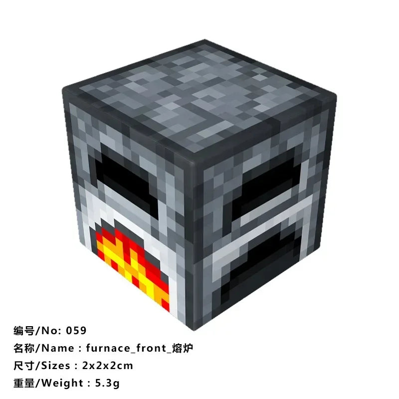 10pcs Minecraftinglys Magnetic Blocks Anime Children Puzzle Assembled Toy Doll Mini Magnetic Cube Model Kids Construction Toys