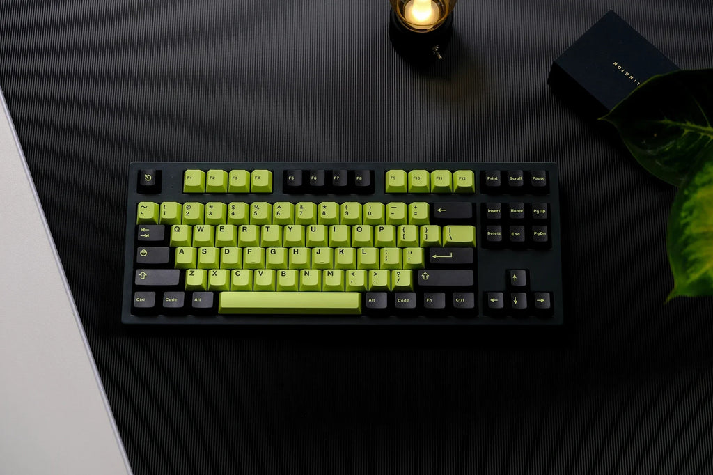 Cherry Profile 253 Keys Toxic Keycap Set Double Shot  Keycaps for Gateron MX Switches Mechanical Gamer Keyboard