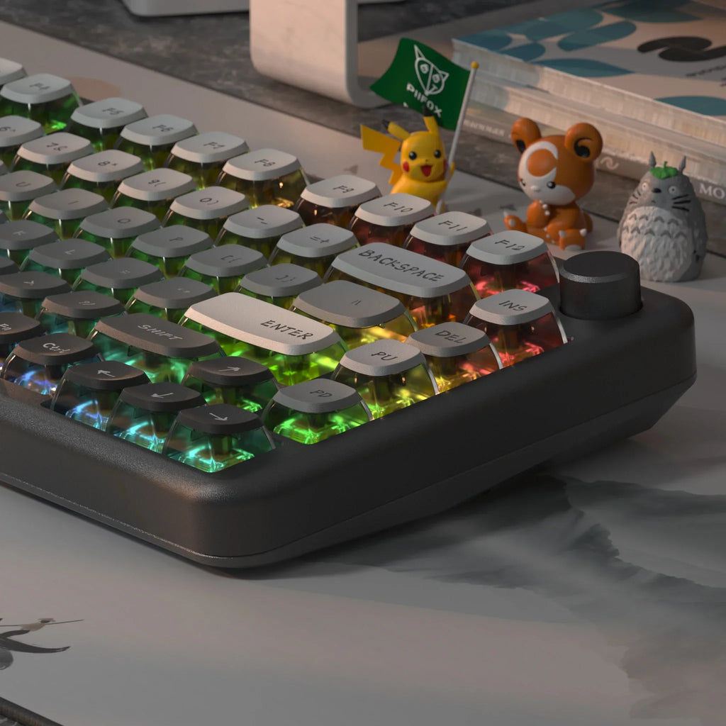 PIIFOX Shanshui Transparent Keycaps XDA Profile PBT Double Thermal Sublimation 117 Keys  Design Color-block Parts Customized DIY