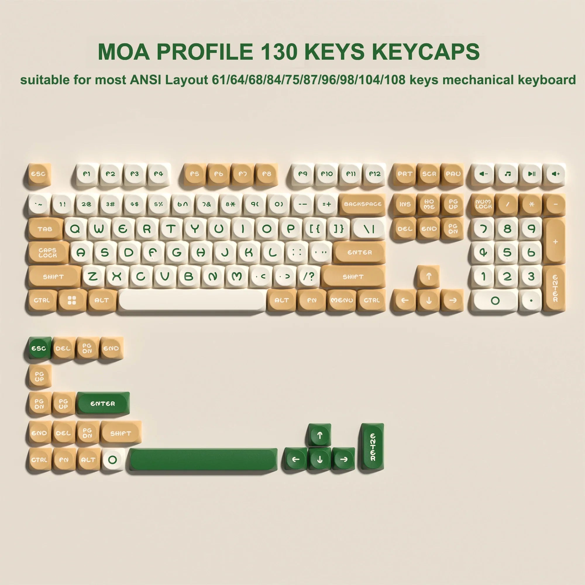 143 Keys Pink Cherry MOA Profile PBT Keycaps Customs Dye Sub Key caps for 61/87/104 Cherry MX Switch Gaming Mechanical Keyboard