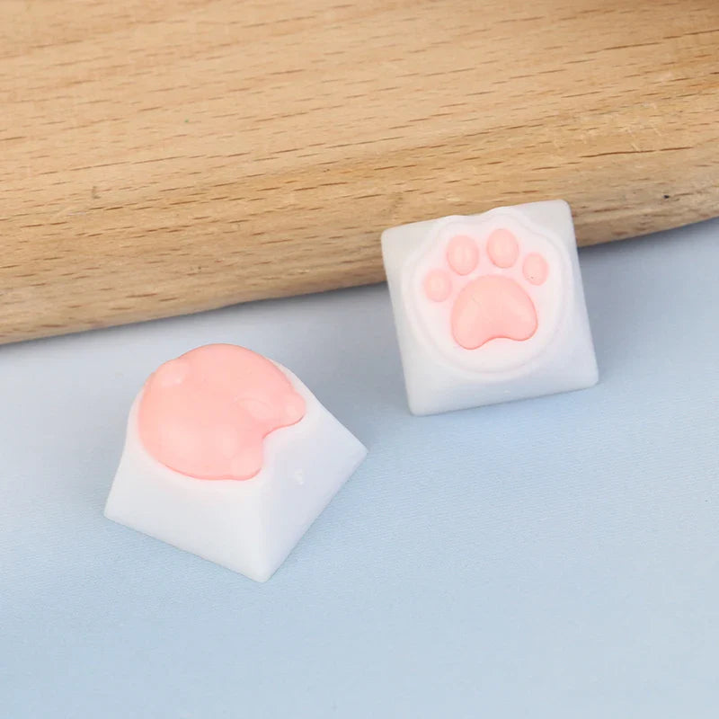 Cat Paws Corgi Buttock Keycap For Mechanical Keyboard ABS Animal Keycaps Key Cap Cherry Mx Switch Alice80 JJK84 IK75 PRO Etc