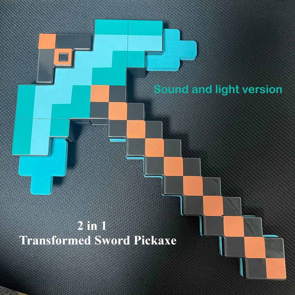 NEW Pixel Game Prop Models Torch and Color-changing Bottle Night Light Plastic Mineral Lamp Ornaments Holiday Party Gifts