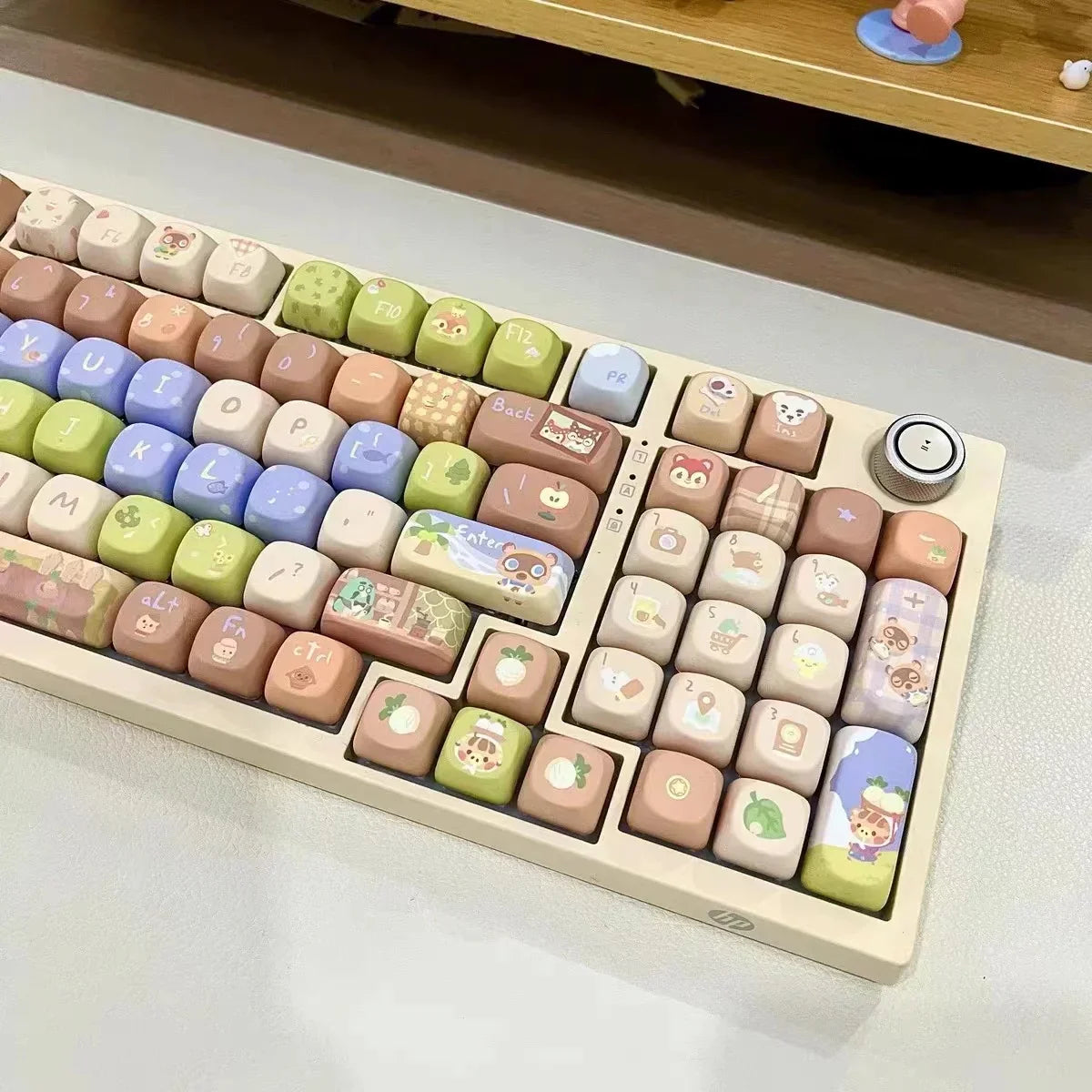 142 Keys Customized Gift Cute Cat keycaps New MAO Keycaps Square Thermal Sublimation Mechanical Keyboard 2.25 U 2.75U for Alice