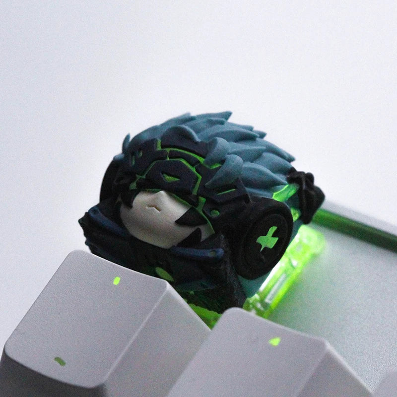 ECHOME Original Design Keycap Resin Artisan Keyboard Cap Aquilek Kawaii Custom Anime KeyCap for Mechanical Keyboard Accessories