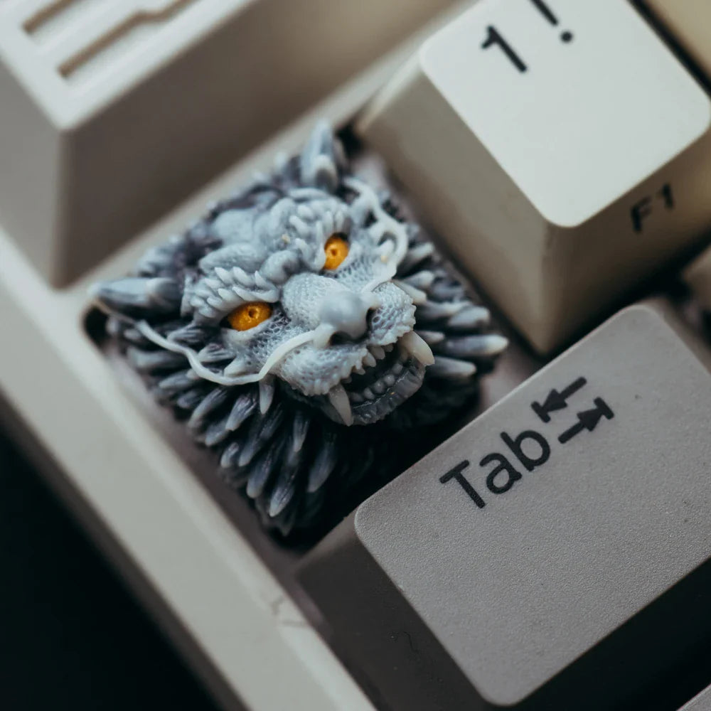 ECHOME Dragon Keycap 3D Resin Keycap for Mechanical Keyboard Custom Handmade Cool Key Cap Keyboard Accessories Decoration Gift