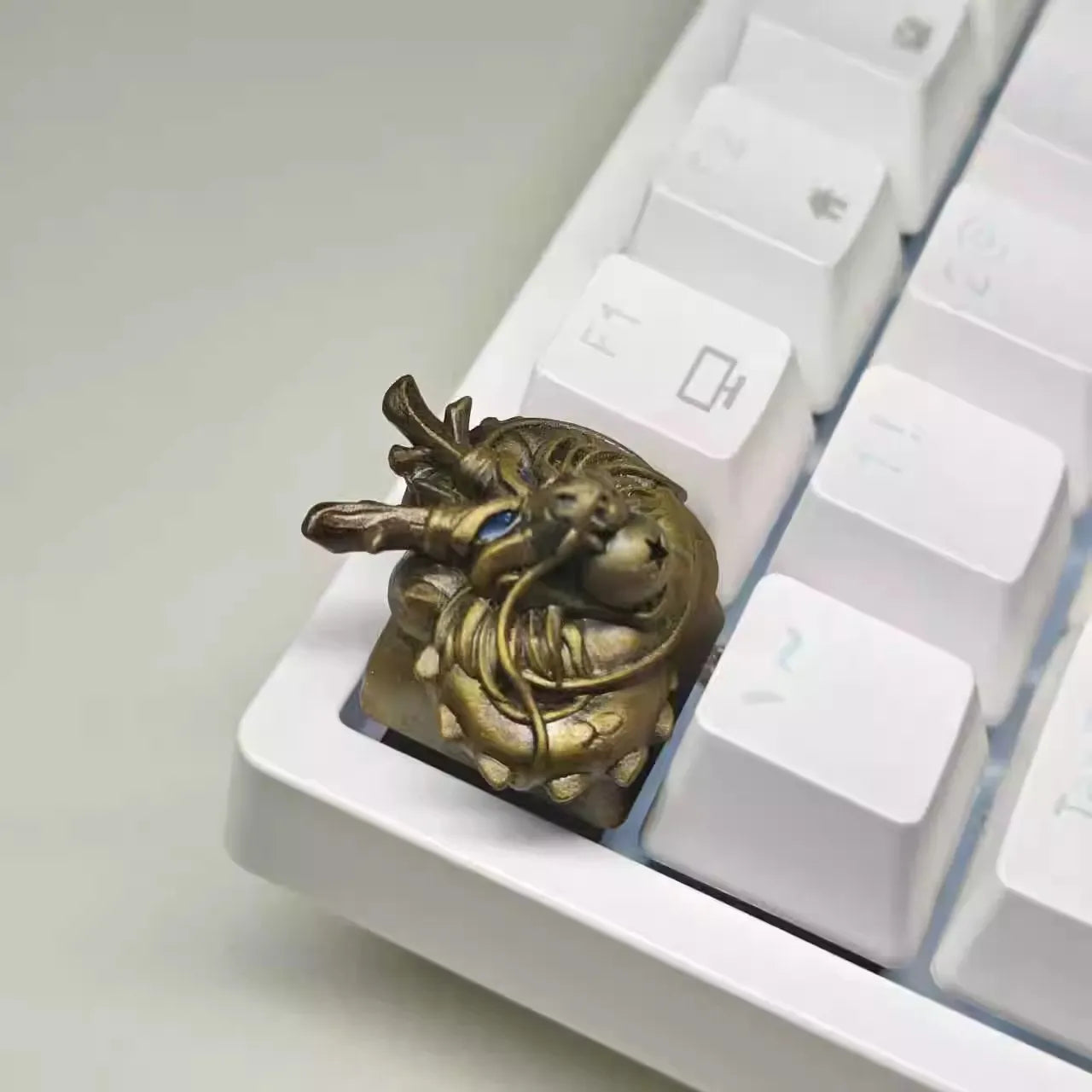 Originality Divine Dragon Theme Keycaps Resin Artisan Keycaps for Mechanical Keyboard Accessories Custom Cute Key Caps MX Switch